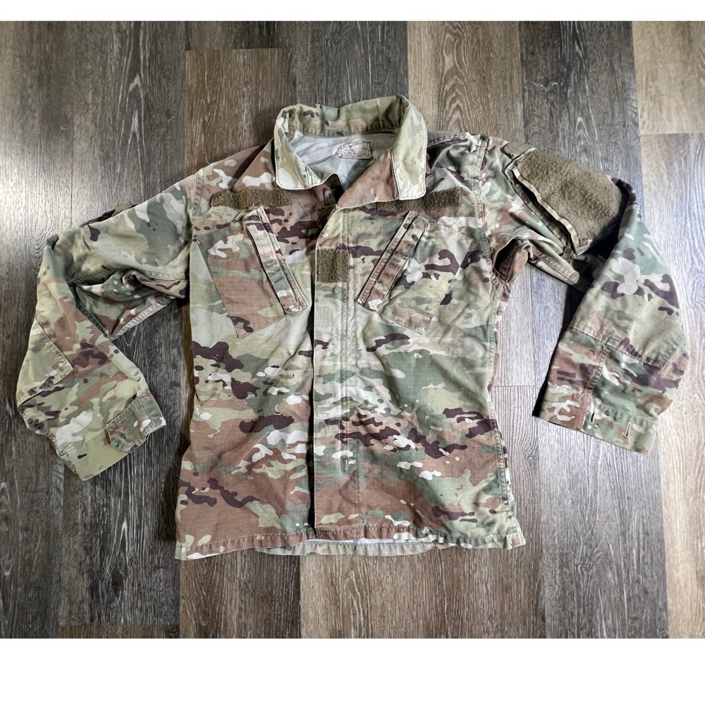 Military OCP Combat Coat Mens X-Small Regular Camo Ripstop Tactical Jacket